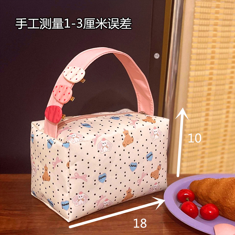 化粧品バッグコレクション猫便利な化粧品バッグ旅行トイレタリー収納袋立体ハンドバッグ大容量|undefined