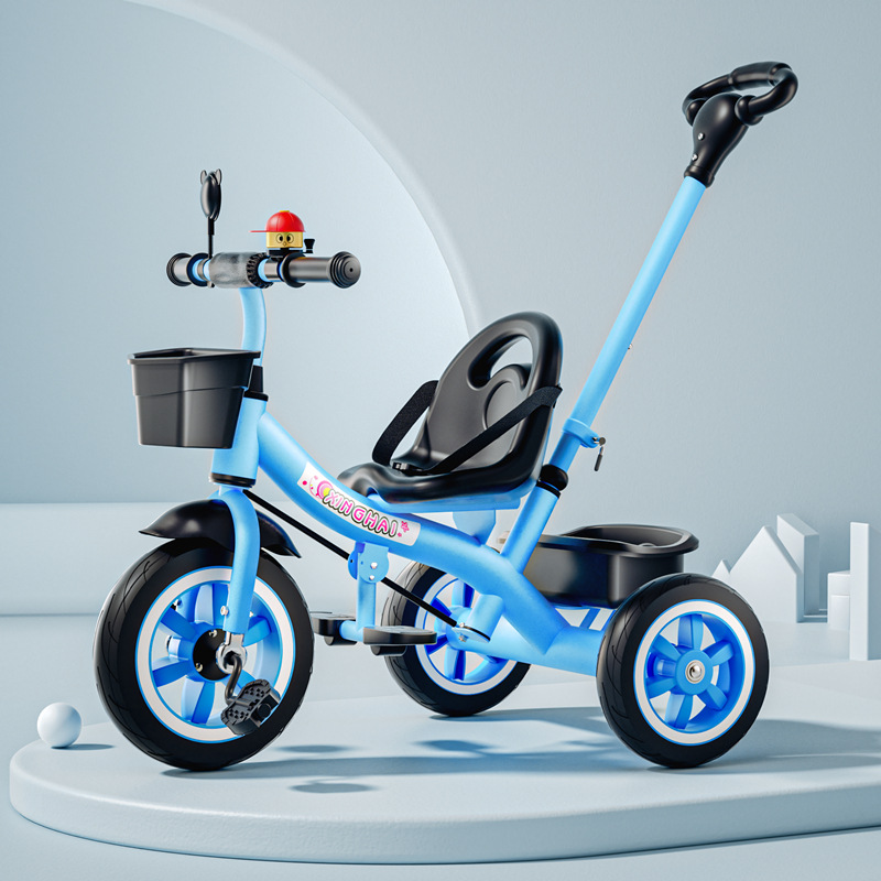 푸시 핸들이 있는 파란색 상단 티타늄 아이들러 ₴₸