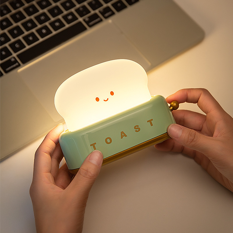 トースター小夜灯創意usb充電調光照明ランプ|undefined