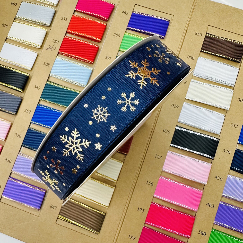 Transfronterizos nuevos copo de nieve de Navidad impresión cinta de cinta de color de la serie de Navidad caja de regalo de Navidad cinta de embalaje