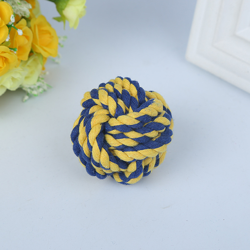 Amazon para juguetes de mascotas, juguetes de cuerda de algodón, perros de mascotas, dientes de molienda, juguetes resistentes a la mordida, en stock al por mayor.