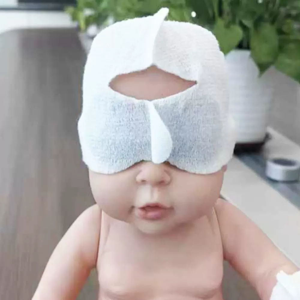 现货快发婴儿遮光防护眼罩Y形新生儿光疗眼罩高弹舒适防蓝光