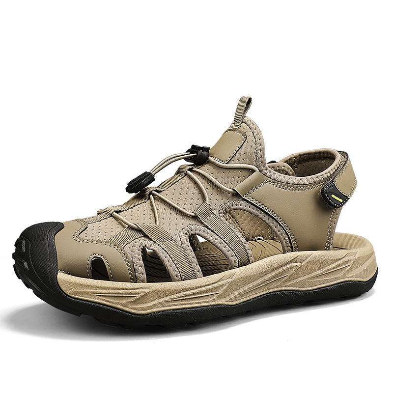 Baotou sandalias para hombres de verano transpirables al aire libre sandalias deportivas ociosas 2026 nuevos zapatos de playa para hombres de tamaño grande
