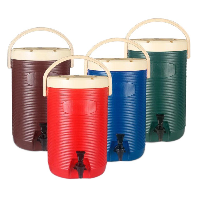 Stainless Steel Insulation Bucket Double Layer Insulation Bucket Commercial Milk Tea Bucket Soup Bucket Coffee Bucket