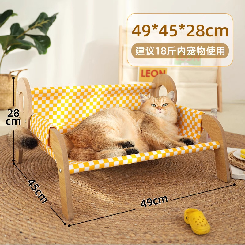 Cama para gatos de verano, hamaca para gatos de verano, cama de cuna desmontable, sillón para gatos, sofá para gatos