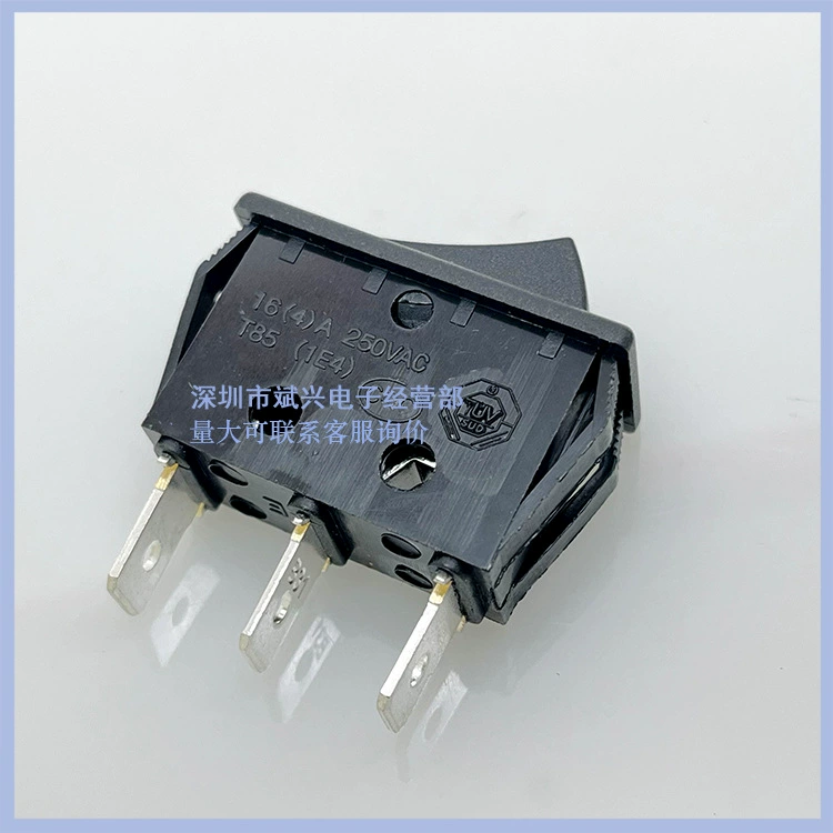 Taiwan Hongju, тип переключателя для судна HONGJU R-1-1120, черный без подсветки, красная полоса, 3 контакта, 16A, окружающий переключатель