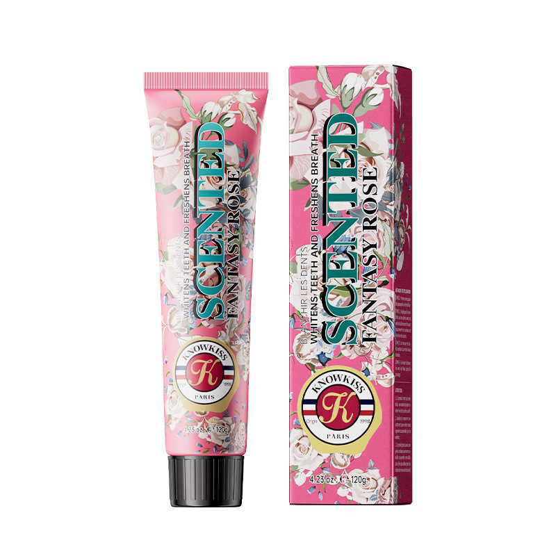 KnowKiss梦幻玫瑰茉莉香牙膏toothpaste家庭装洁净跨境外贸厂家|undefined