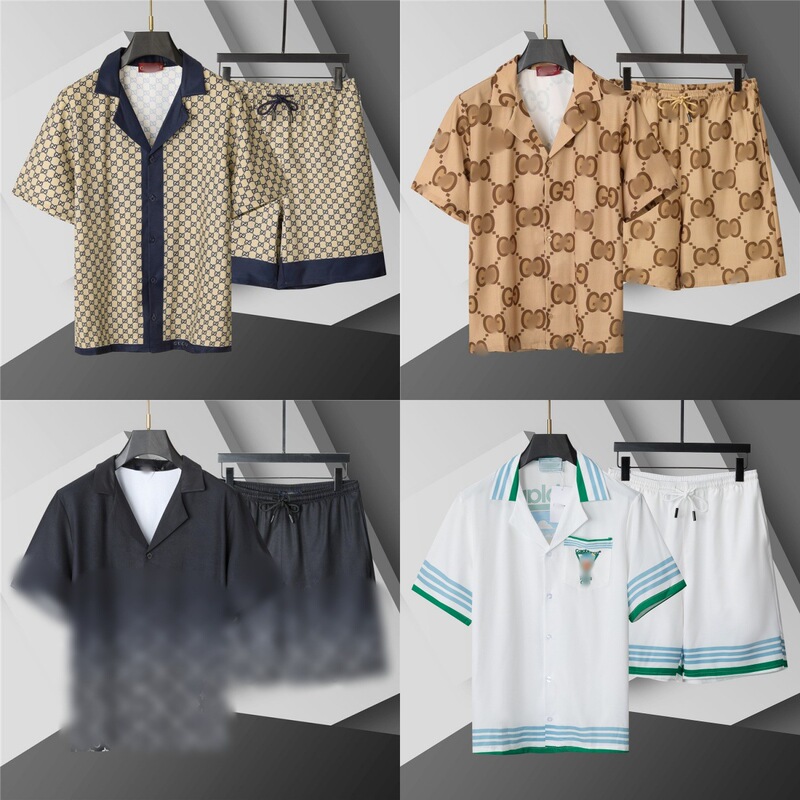 Jingjing Summer European Floral Shirt and Shorts Set, New Home Wear, Ice Silk Quick-Dry, Can Be Worn Outside, Casual with a Cool Feel