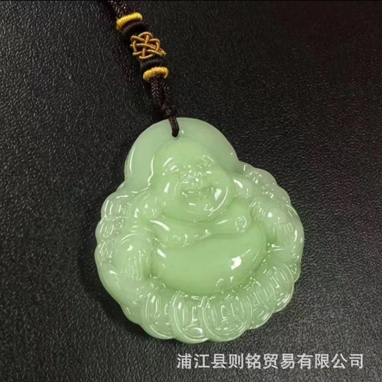 新款仿和田玉招财金钱佛貔貅观音项链毛衣链吊坠挂件景区饰品礼物