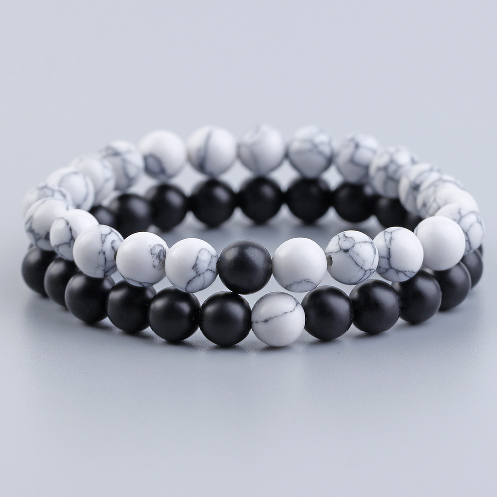 Couple Gender Ethnic Style Geometric Stone Beaded Couple Bracelets