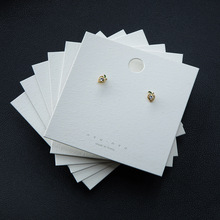 韩版流行耳环卡片现货批发耳钉卡纸饰品包装纸卡LOGO印刷项链挂卡