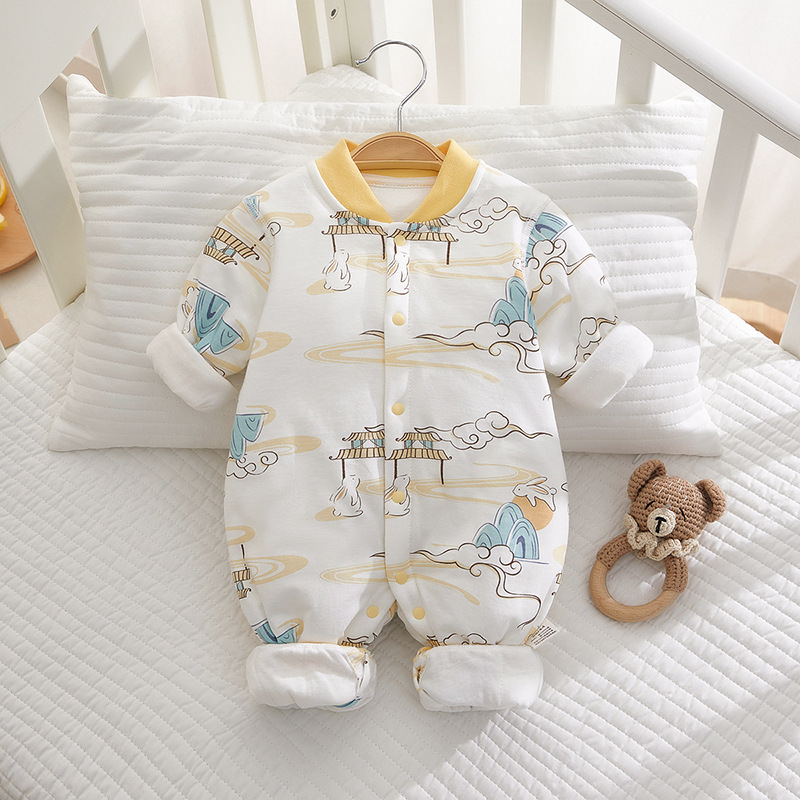 National style rabbit [40g cotton jumpsuit]