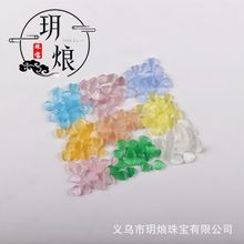 彩色桃心猫眼石戒面贴片散珠diy半成品服饰发饰饰品配件 源头批发