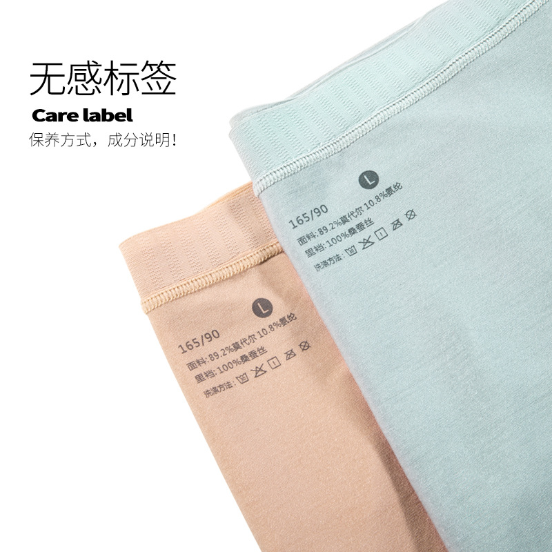 100 Count Lenzing Modal high-end women's underwear 100% mulberry silk 5A grade antibacterial mid-waist briefs