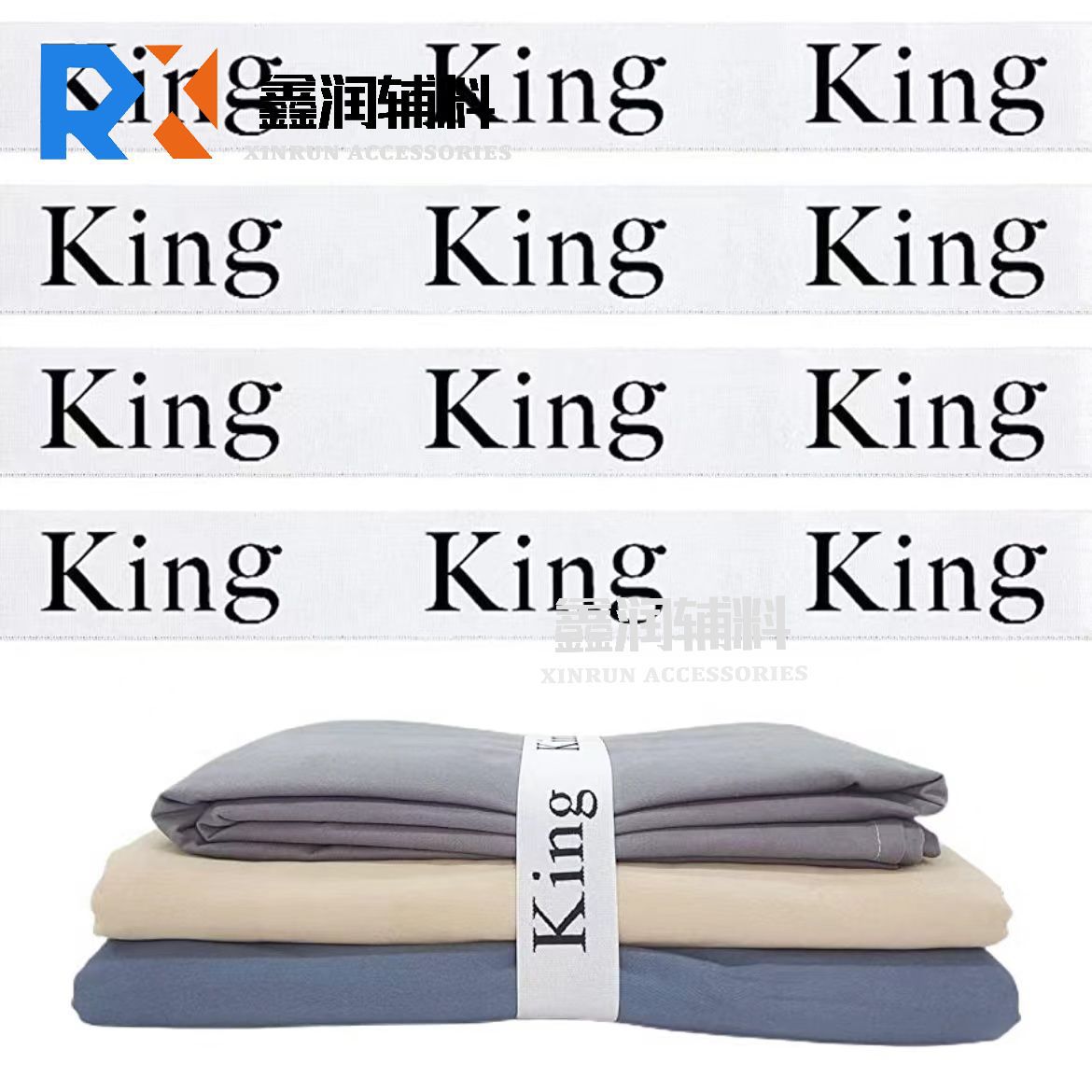 Grenzüberschreitende Lagerungslaken, Kleidung und Bettdecken Vollständig König Königin Zwilling fertig elastischer buchstabenförmiger elastischer Band