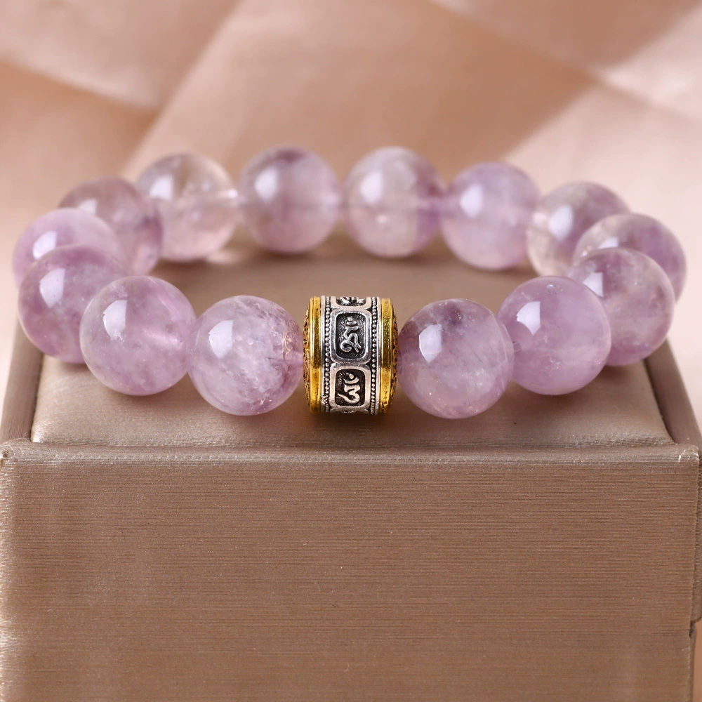 [Фиолетовый кроличий мех] Натуральный фиолетовый кроличий мех Браслет с кристаллами Нежный фиолетовый браслет Элегантный темперамент Удача и цветение персика Удача