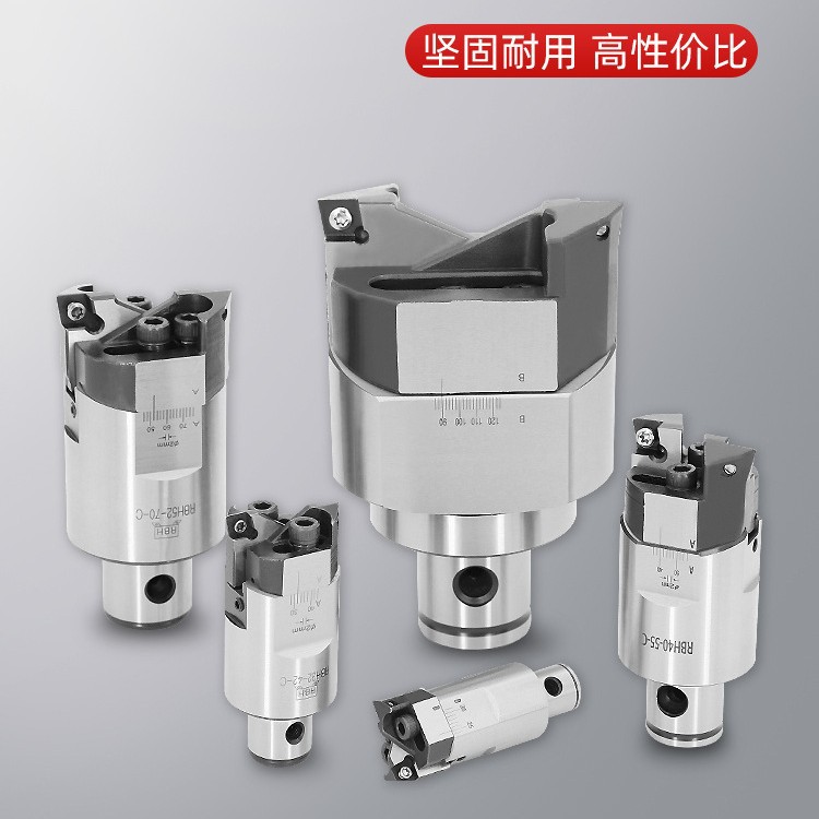 粗镗头RBH双刃可调式镗刀TCT锯齿加强粗镗头cnc加工镗头BT40