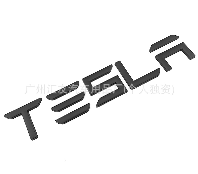 Suitable for 25 New Updated Tesla Model 3/Y Modified Tailgate Tesla English Letters Covering the Car Logo