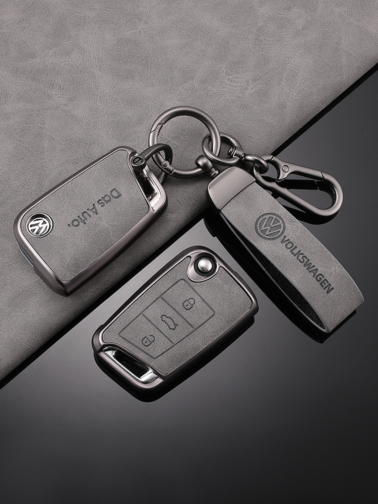 Adecuado para la funda de la llave Volkswagen Sagitar todo incluido TPU patrón de piel exploración Yue Passat Bora LaVida Yue hebilla de la caja protectora