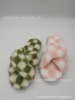 Plush oblique belt, open -toe slippers, four seasons slippers Hangzhou manufacturer supply source factory