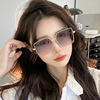 Square fashionable sunglasses, brand glasses, 2022 collection, Korean style, internet celebrity
