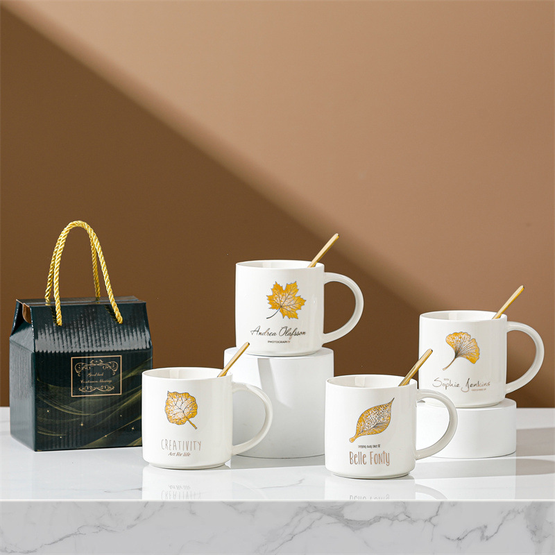 Taza de cerámica creativa taza de café de dibujos animados abre un pequeño evento de regalo publicitario taza de agua LOGO