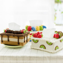 苏苏姐家蛋糕造型纸巾盒材料包diy钩针编织棉线婴儿毛线团