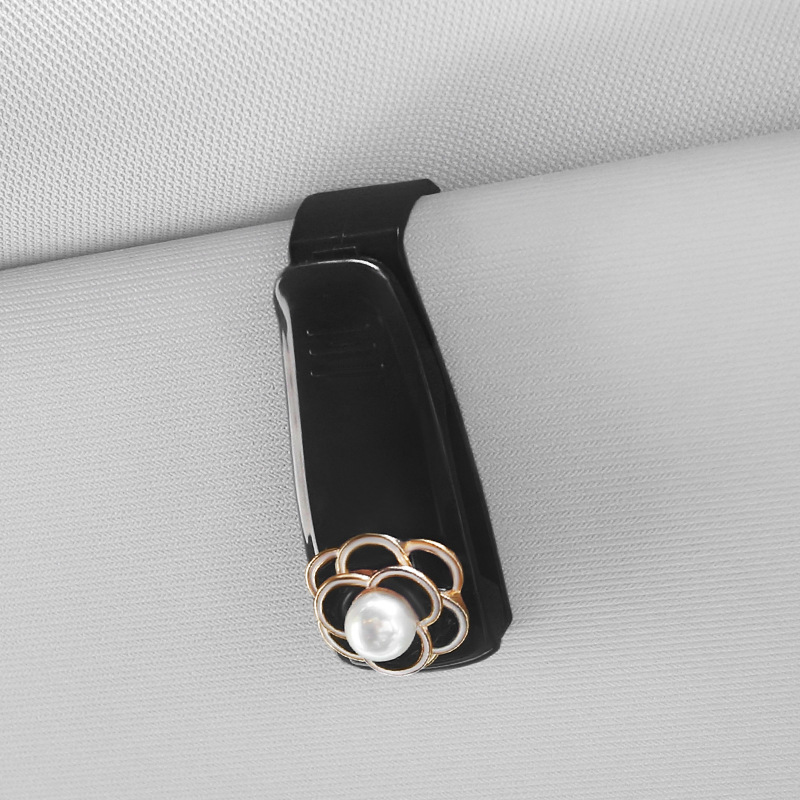 Qìchē – Car Sun Visor Car Glasses Clip/Bill Clip - black