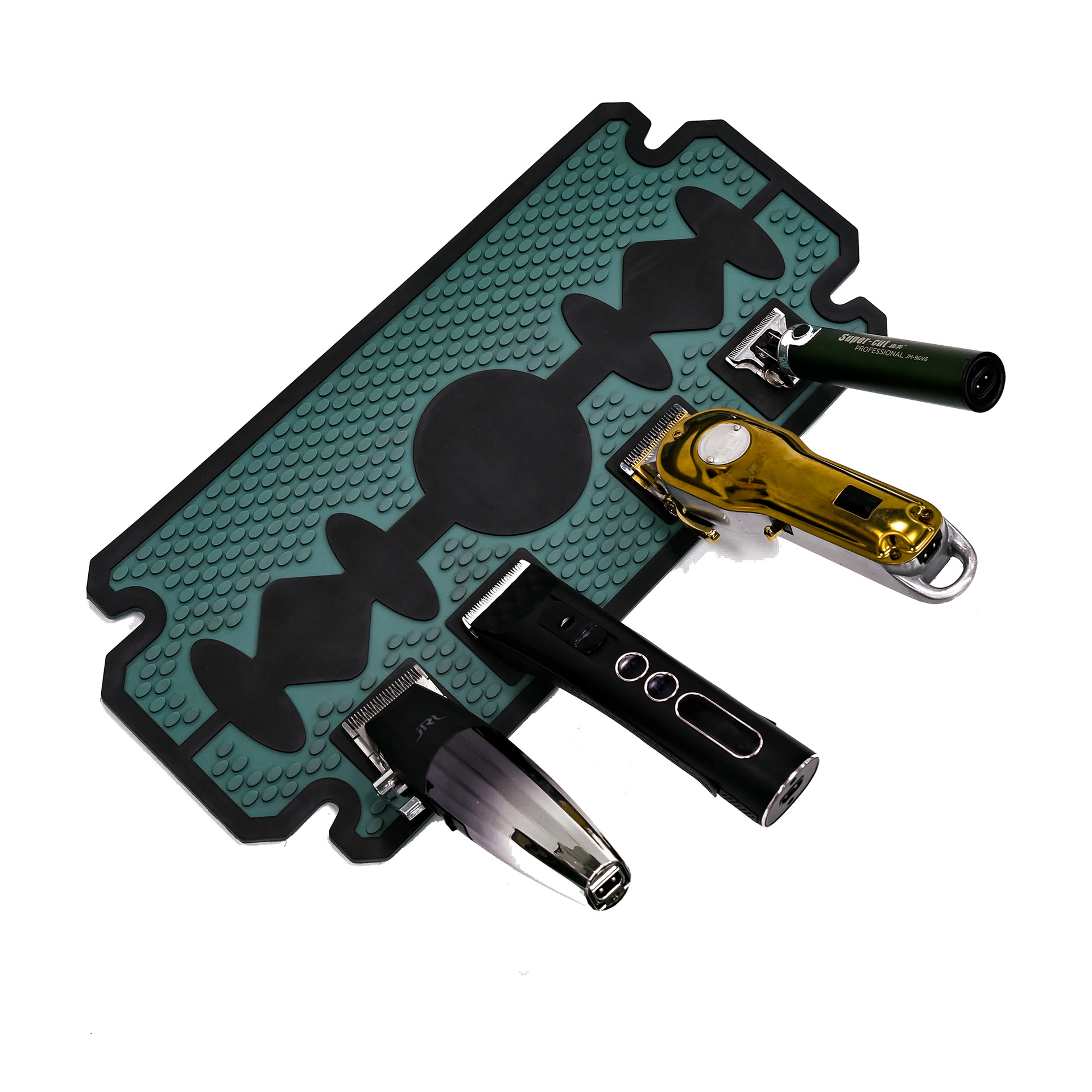 Spot imán almohadilla para el cabello almohadilla para el cabello almohadilla para el almacenamiento de herramientas con cortapelos magnéticos fuertes almohadilla antideslizante almohadilla para la herramienta para el cabello de PVC