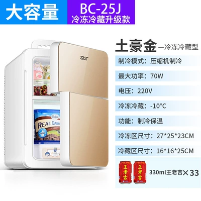 Sast Car Refrigerator 12V24V Soyuducular - b25-champagne-gold-15refrigeration-freezingmechanical-temperature-adjustment