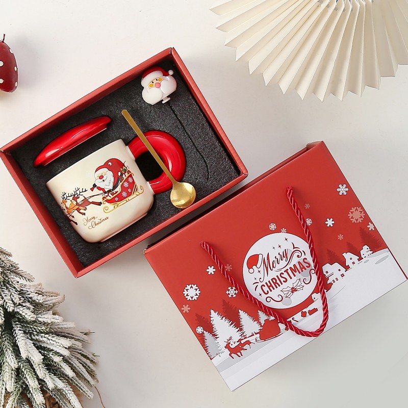 A타입 크리스마스컵 싱글컵 + 스푼 (선물박스)