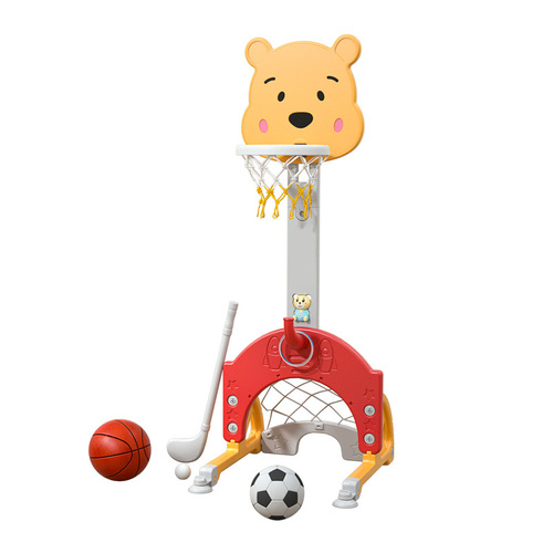 Cartoon basketball hoop adjustable basketball stand kids indoor toy home shooting frame home reinforced base