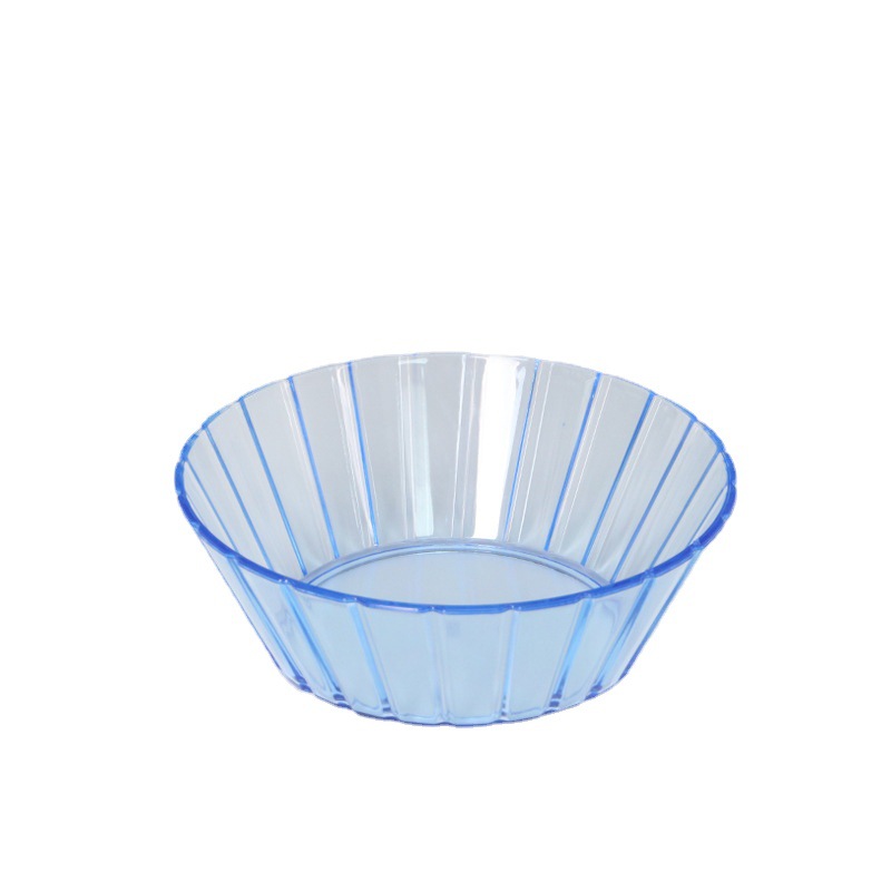 Nuevo plato de fruta acrílico plato de fruta bar KTV Casa de Té banquete de boda plato de caramelo cuadrado a rayas plato de aperitivos