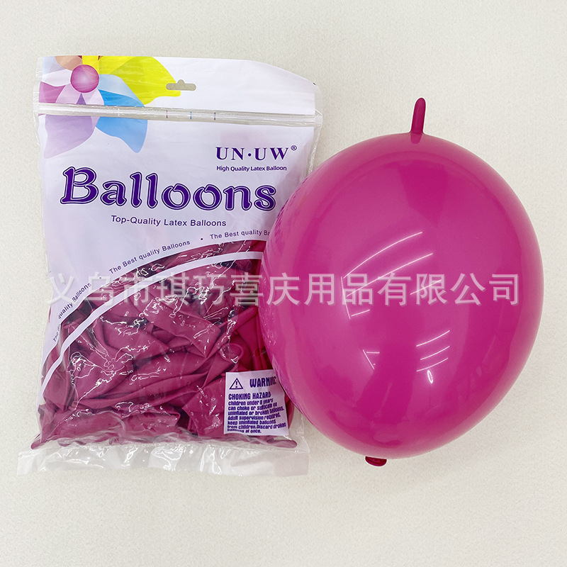 Globos con Cola de 10 Pulgadas para Fiestas, Color Sólido