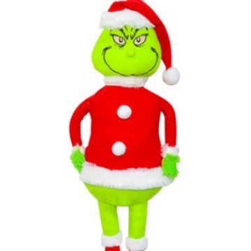 跨境热销圣诞怪杰毛绒玩具Grinch绿毛怪格林奇卡通公仔圣诞节装饰|undefined