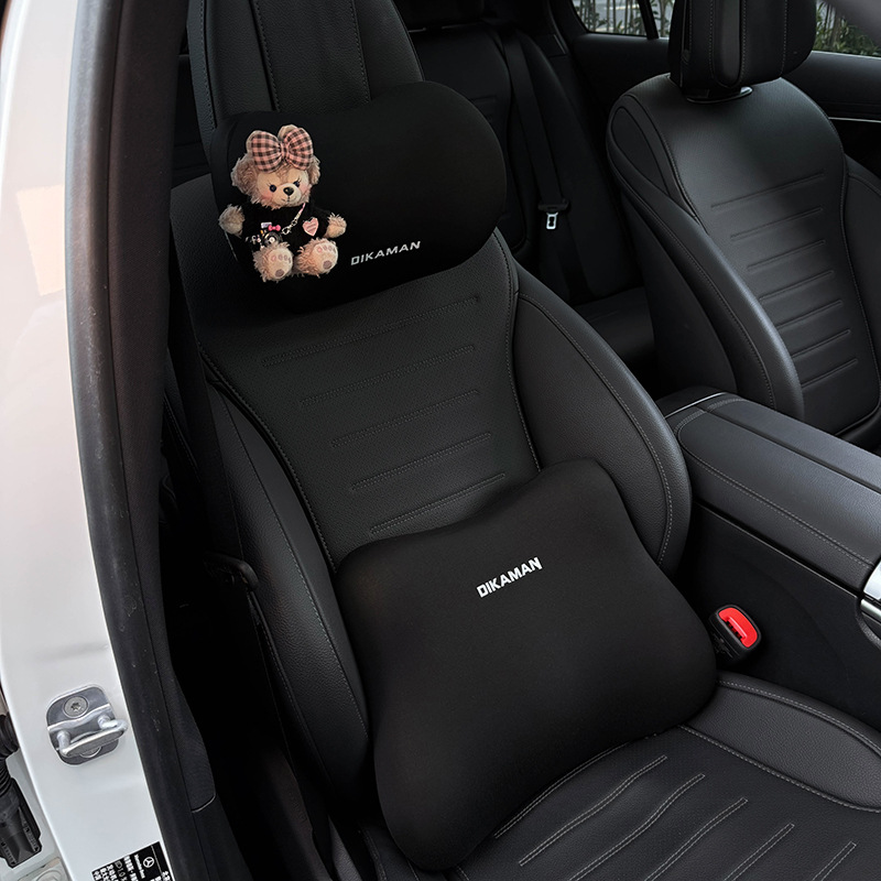 Shirley Mei Car Headrest 2025 New Car Seat Neck Memory Foam Pillow Neck Pillow Car Lumbar Support for Women