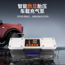 厂家供应双缸车载充气泵智能数显轮胎气压测量应急照明工具充气机