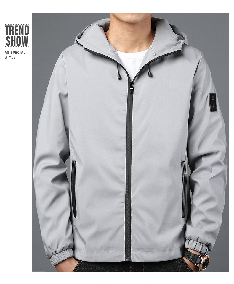 490g Weight Jacket Outerwear Type Long Sleeve Sleeve Length Zipper Placket Type Polyester Fabric Type Regular Top Length Casual Occasion Collarless Neckline Regular Fit Fit Type Solid Color Pattern Spring, Autumn Season Men's Gender Casual Style Men's Solid Color Casual Collarless Long Sleeve Regular Fit Men's Outwear 13