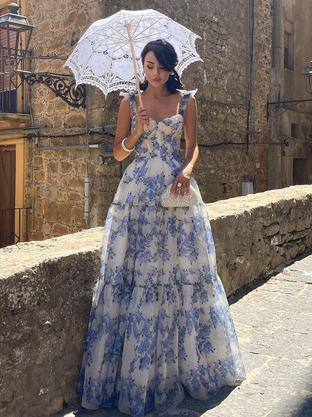 spring summer fashionable long elegant evening dress