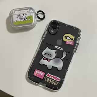 ins小猫咪可爱手机壳适用苹果xr iPhone13全包软壳14/15pro透明16