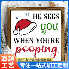 Gクロスボーダークリスマスフォトフレームオーナメント装飾サイン木製装飾クリスマスオーナメント聖なるデスクトップ装飾