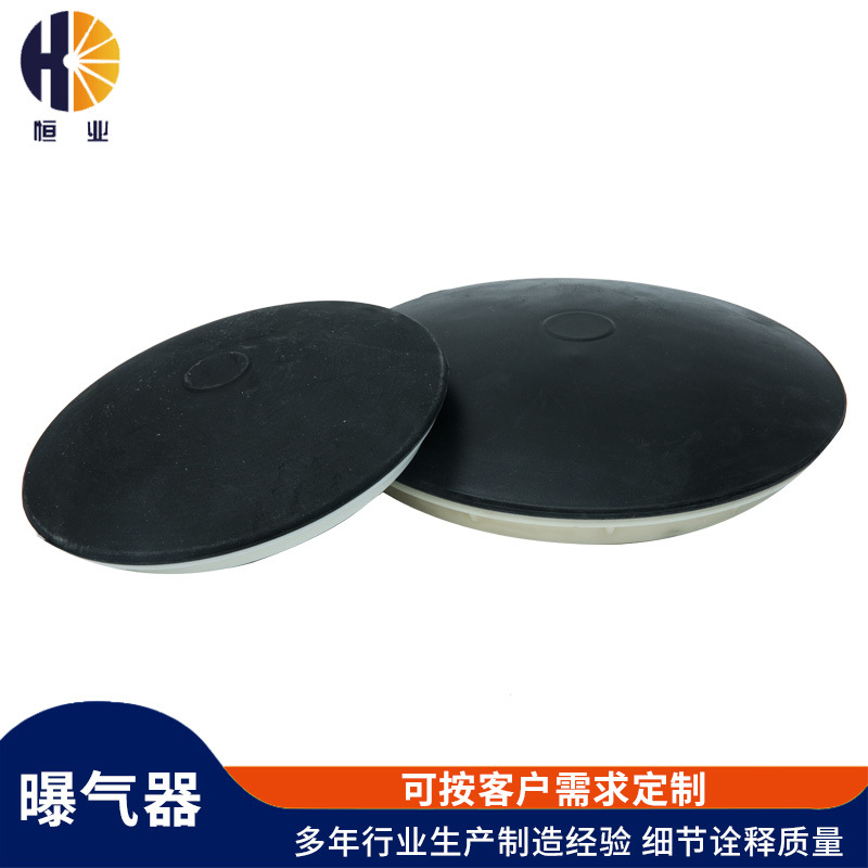 微孔曝气器 水处理平板工程橡胶膜片盘式微孔曝气器 直径Φ300mm|ru