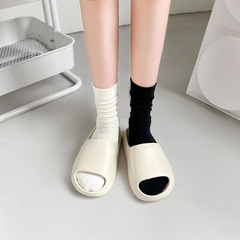 春と秋の女性用靴下無地閉じ込めミッドふくらはぎ靴下夏吸汗消臭綿靴下学生パイル靴下 Zhuji 靴下