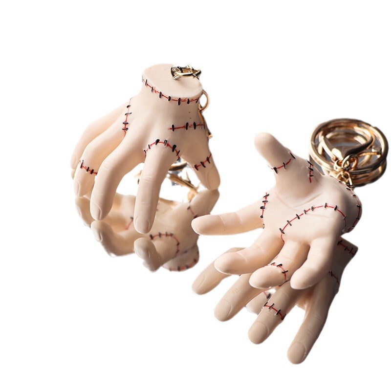 Cross-border The Addams Family Addams Family Keychain American Wednesday Broken Hand Ornament