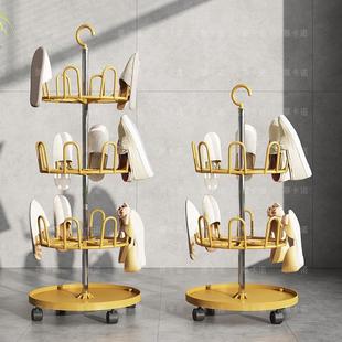 Multifunctional Floor-Standing Shelf, Rotating Multi-Layer Shoe Rack, Shoe Drying Rack, Home Balcony Upside-Down Shoe Draining Rack, Just One
