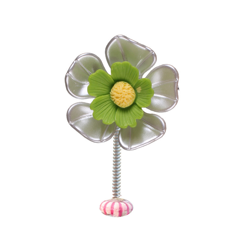 Adornos creativos para automóviles sacudiendo la cabeza, flores de perlas, pétalos de concha, accesorios para automóviles, obsequios de bienestar en la sala de transmisión en vivo de celebridades de Internet