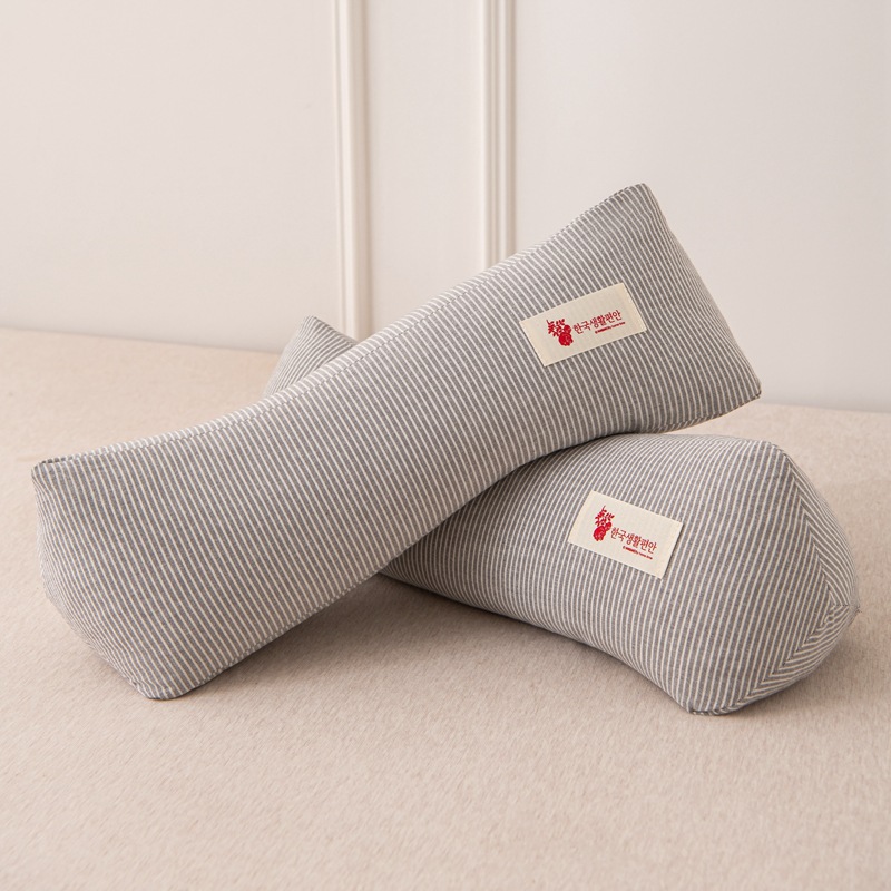 三角全棉荞麦枕护颈椎专用成人家用支撑腰靠硬枕整头全荞麦壳枕头