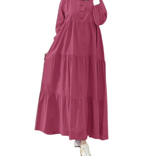 Skirt autumn loose long-sleeved new dress long dress long women's dress