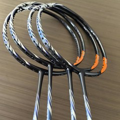 二次成形 6.2 ノーラベルバージョン 100zz ブルーフルカーボンバドミントンラケットシングル 40T ミッドロッド 4u 超軽量 35 ポンド