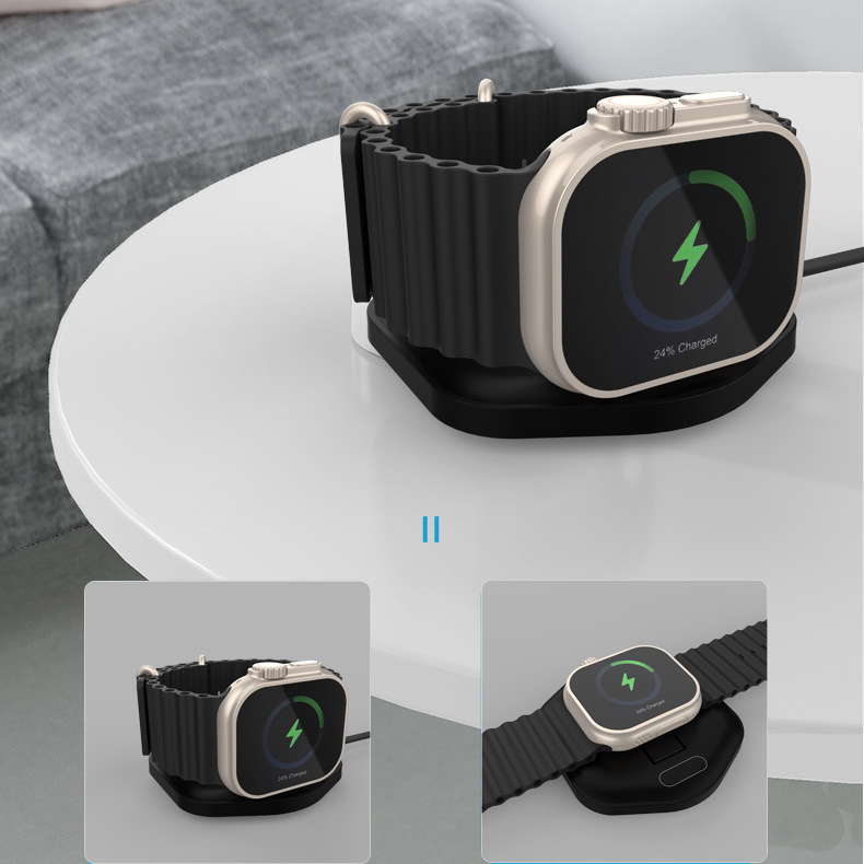 アップル腕時計無線充電器iwatch磁気吸引無線充電器とベースデスクトップ折り畳み手|undefined